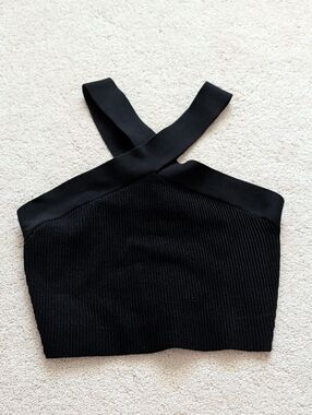 Aritzia Babaton Sculpt Knit Criss Cross Tank Size M